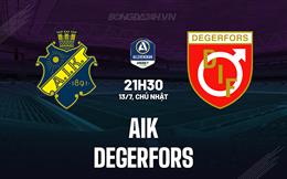 Nhận định - dự đoán AIK vs Degerfors 21h30 ngày 13/7 (VĐQG Thụy Điển 2025)