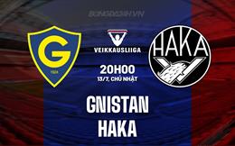Nhận định bóng đá Gnistan vs Haka 20h00 ngày 13/7 (VĐQG Phần Lan 2025)