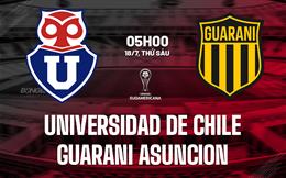 Nhận định Universidad de Chile vs Guarani Asuncion 5h00 ngày 18/7 (Copa Sudamericana 2025)