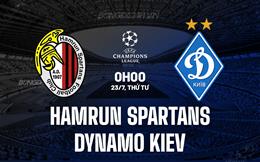 Nhận định Hamrun Spartans vs Dynamo Kiev 0h00 ngày 23/7 (Champions League 2025/26)