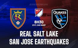 Nhận định Real Salt Lake vs San Jose Earthquakes 8h30 ngày 27/7 (Nhà nghề Mỹ 2025)
