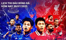 Lịch thi đấu, trực tiếp bóng đá hôm nay 30/7/2025: Marinos vs Liverpool