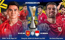 Trực tiếp bóng đá U23 Việt Nam vs U23 Indonesia 20h00 ngày 29/7 (Chung kết U23 Đông Nam Á 2025)