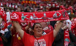 Liverpool tưởng nhớ Diogo Jota trong trận đấu đầu tiên tại Anfield