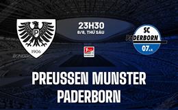 Nhận định Preussen Munster vs Paderborn 23h30 ngày 8/8 (Hạng 2 Đức 2025/26)
