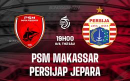 Nhận định PSM Makassar vs Persijap Jepara 19h00 ngày 8/8 (VĐQG Indonesia 2025/26)