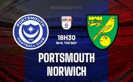 Nhận định - dự đoán Portsmouth vs Norwich 18h30 ngày 16/8 (Hạng Nhất Anh 2025/26)