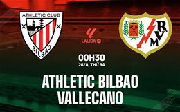 Nhận định Athletic Bilbao vs Rayo Vallecano (00h30 ngày 26/8): "Sư tử" gầm vang