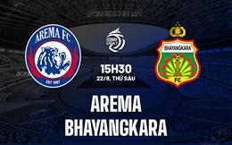 Nhận định bóng đá Arema vs Bhayangkara 15h30 ngày 22/8 (VĐQG Indonesia 2025)