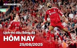 Lịch thi đấu, trực tiếp bóng đá hôm nay 25/8/2025: Newcastle vs Liverpool