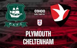Nhận định bóng đá Plymouth vs Cheltenham 1h00 ngày 3/9 (EFL Trophy 2025/26)