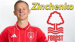 Nottingham Forest xác nhận chiêu mộ thành công Oleksandr Zinchenko