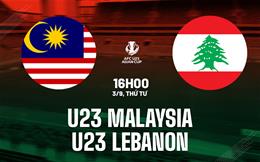 Nhận định U23 Malaysia vs U23 Lebanon 16h00 ngày 3/9 (Vòng loại U23 châu Á 2026)