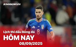 Lịch thi đấu, trực tiếp bóng đá hôm nay 8/9/2025: Israel vs Italia