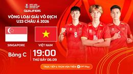 U23 Việt Nam vs U23 Singapore link xem trực tiếp hôm nay
