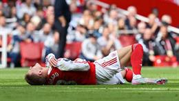 Odegaard tái phát chấn thương sau pha va chạm với đồng đội