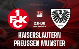 Nhận định Kaiserslautern vs Preussen Munster 23h30 ngày 19/9 (Hạng 2 Đức)
