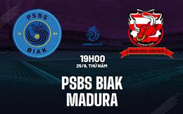 Nhận định PSBS Biak Numfor vs Madura United 19h00 ngày 25/9 (VĐQG Indonesia 2025/26)
