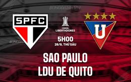 Nhận định Sao Paulo vs LDU de Quito 5h00 ngày 26/9 (Copa Libertadores 2025)