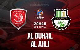 Nhận định Al Duhail vs Al Ahli 1h15 ngày 30/9 (AFC Champions League Elite 2025/26)
