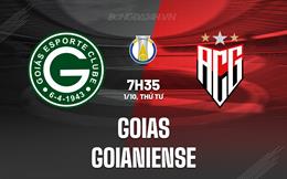 Nhận định bóng đá Goias vs Goianiense 7h35 ngày 1/10 (Hạng 2 Brazil 2025)
