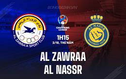 Nhận định Al Zawraa vs Al Nassr 1h15 ngày 2/10 (AFC Champions League Two 2025/26)