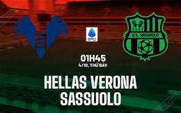 Nhận định Hellas Verona vs Sassuolo (01h45 ngày 4/10): Làm khó chủ nhà