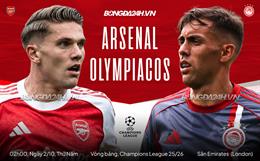Nhận định Arsenal vs Olympiacos (02h00 ngày 2/10): "Pháo thủ" thắng dễ