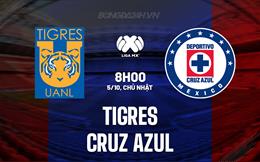 Nhận định - dự đoán Tigres vs Cruz Azul 8h00 ngày 5/10 (VĐQG Mexico 2025/26)