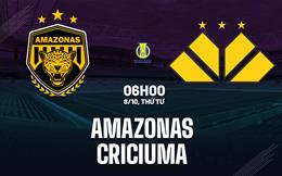 Nhận định bóng đá Amazonas vs Criciuma 6h00 ngày 8/10 (Hạng 2 Brazil 2025)