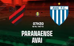 Nhận định bóng đá Paranaense vs Avai 7h30 ngày 15/10 (Hạng 2 Brazil 2025)