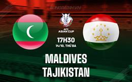 Nhận định Maldives vs Tajikistan 17h30 ngày 14/10 (Vòng loại Asian Cup 2027)