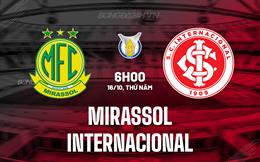 Nhận định Mirassol vs Internacional 6h00 ngày 16/10 (VĐQG Brazil 2025)