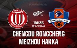 Nhận định Chengdu Rongcheng vs Meizhou Hakka 18h35 ngày 17/10 (VĐQG Trung Quốc 2025)
