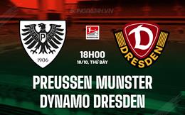 Nhận định Preussen Munster vs Dynamo Dresden 18h00 ngày 18/10 (Hạng 2 Đức 2025/26)