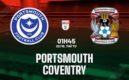 Nhận định bóng đá Portsmouth vs Coventry 1h45 ngày 22/10 (Hạng nhất Anh 2025/26)