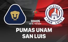 Nhận định bóng đá Pumas UNAM vs San Luis 10h05 ngày 23/10 (VĐQG Mexico 2025/26)