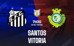 Nhận định bóng đá Santos vs Vitoria 7h30 ngày 21/10 (VĐQG Brazil 2025)