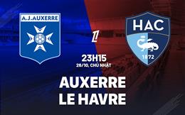 Nhận định bóng đá Auxerre vs Le Havre 23h15 ngày 26/10 (Ligue 1 2025/26)