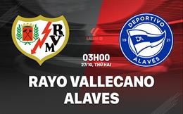 Nhận định Rayo Vallecano vs Alaves 3h00 ngày 27/10 (La Liga 2025/26)