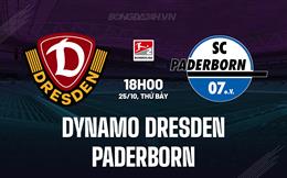 Nhận định Dynamo Dresden vs Paderborn 18h00 ngày 25/10 (Hạng 2 Đức 2025/26)