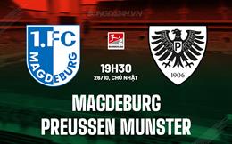 Nhận định Magdeburg vs Preussen Munster 19h30 ngày 26/10 (Hạng 2 Đức 2025/26)