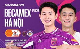 Nhận định Becamex TP.HCM vs Hà Nội (18h00 ngày 25/10): Khách lấn át chủ