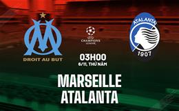 Nhận định Marseille vs Atalanta (03h00 ngày 6/11): Cạm bẫy ở Velodrome