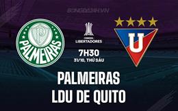Nhận định Palmeiras vs LDU de Quito 7h30 ngày 31/10 (Copa Libertadores 2025)