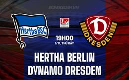 Nhận định Hertha Berlin vs Dynamo Dresden 19h00 ngày 1/11 (Hạng 2 Đức 2025/26)