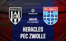 Nhận định Heracles vs PEC Zwolle 18h15 ngày 2/11 (VĐQG Hà Lan 2025/26)