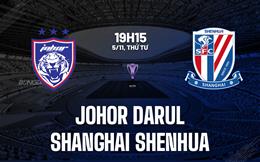 Nhận định Johor Darul vs Shanghai Shenhua 19h15 ngày 5/11 (AFC Champions League Elite 2025/26)