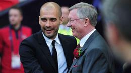 Sir Alex Ferguson chúc mừng Pep Guardiola trước cột mốc 1.000 trận cầm quân