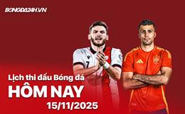 Lịch thi đấu, trực tiếp bóng đá hôm nay 15/11/2025: Georgia vs Tây Ban Nha